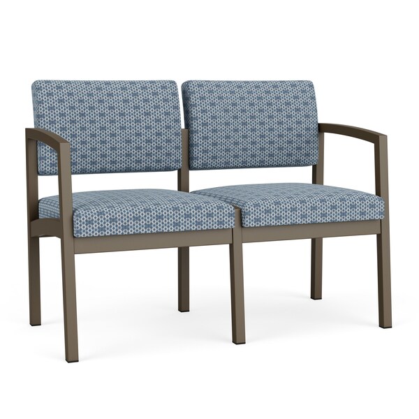 Lesro Lenox 2 Seat Tandem Seating W/ No Center Arm, 43.5 in W 24.5 in L 32 in H LS2101 - main